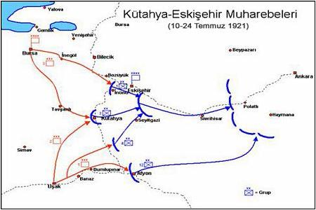 Yunan kuvvetleri 27 Mart a kadar Türk örtme kuvvetleri ile muharebelere girişerek oyalanmışlar ve İnönü mevzilerine dört günde gelebilmişlerdir.