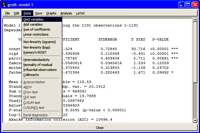 F test istatistiği, SSR form: R 2 form: ( SSR SSR ) r ur / q F = = SSR ur /( n k 1) F = 2 2 ( Rur Rr )/ 2 ( 1 R )/( n k ur Örnek 4.