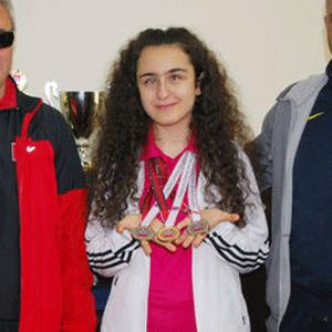 (Bizden biri) Tuğçe Aktaş 3 Altın ve 1 Gümüş Madalya Kazandı Türkiye Görme Engelliler Spor Federasyonu tarafından Alanya'da düzenlenen Türkiye Bireysel Yüzme Şampiyonası'na katılan Orduspor Kulübü
