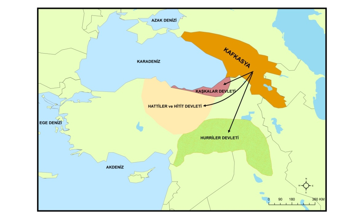 Siyasi Coğrafya Pencresinden Sorunlar Yumağı Kuzey Kafkasya 5 Kaşkalar (Gaşkalar, Gaslar), Kafkasya dan Doğu Karadeniz bölümüne doğru yayılmışlar ve M.Ö.