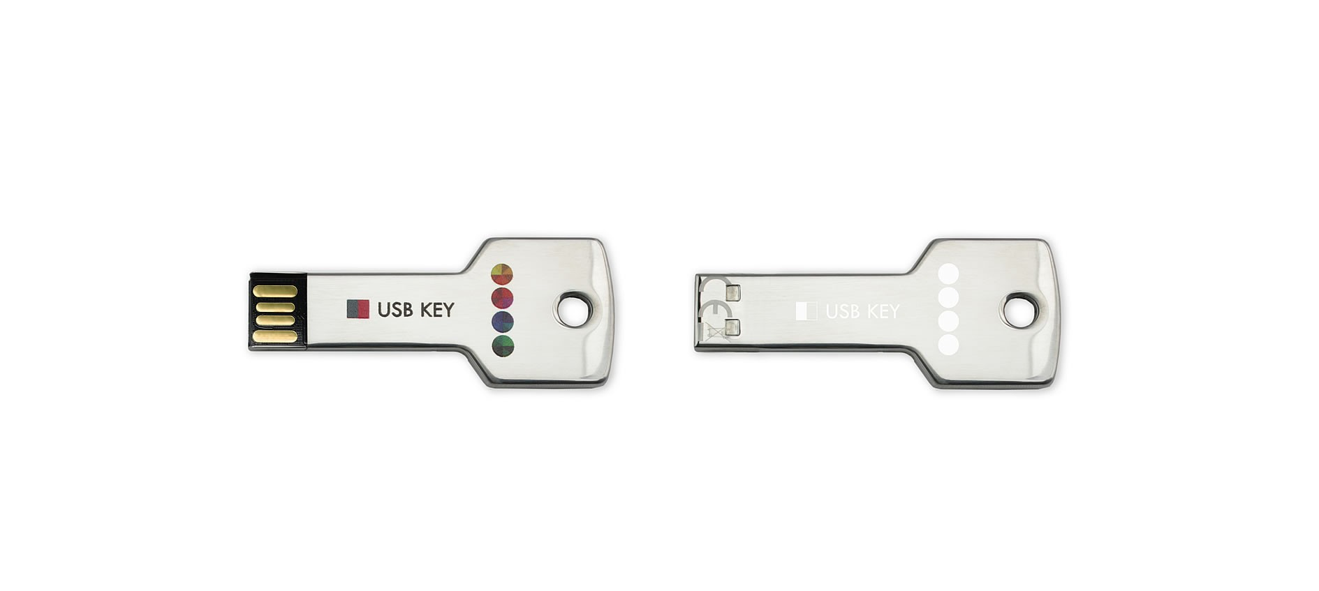 USB Key. Paslanmaz metalden yapılmıştır.