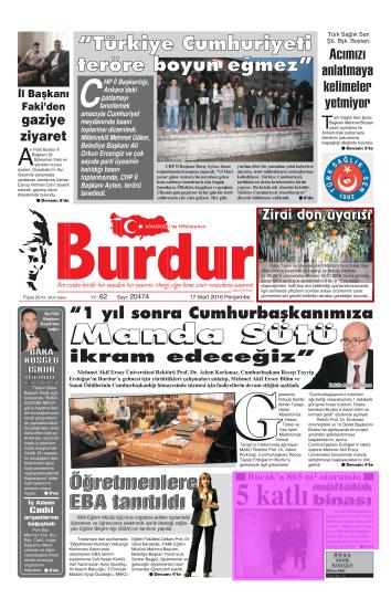 .. Sayfa : 1 BURDUR