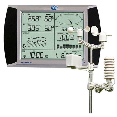 Kablosuz Rüzgar Ölçüm Cihazı 5 Sensör ve 1 Meteoroloji Direği ile gelir (Rüzgâr yönü, Rüzgâr hızı, Sıcaklık, Bağıl nem ve Yağmur miktarı için)/ Alarm fonksiyonu/ USB girişi/ Analiz- yazılımı /