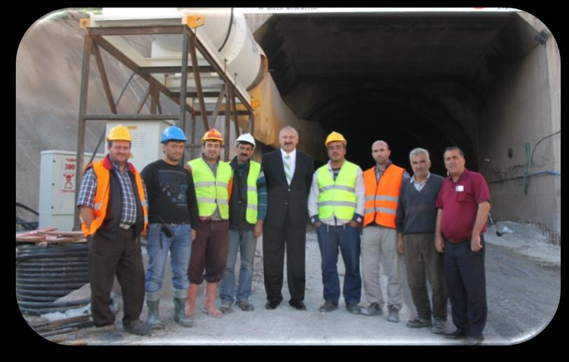 MESLEKİ VE TEKNİK KURSLAR Bayburt Araklı arasında yapılan Salmankaş Tünelinde çalışan işçilere yönelik olarak 14