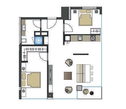 DAİRE TİPİ J 1,2,3,e ve 5. KATLAR 2 + 1 BALKONLU BALKONSUZ BRÜT 114 m² NET 70 m² GİRİŞ HOLÜ : 5.5 m² MUTFAK : 7 m² SALON : 24 m² YATAK ODASI - 1 : 13.