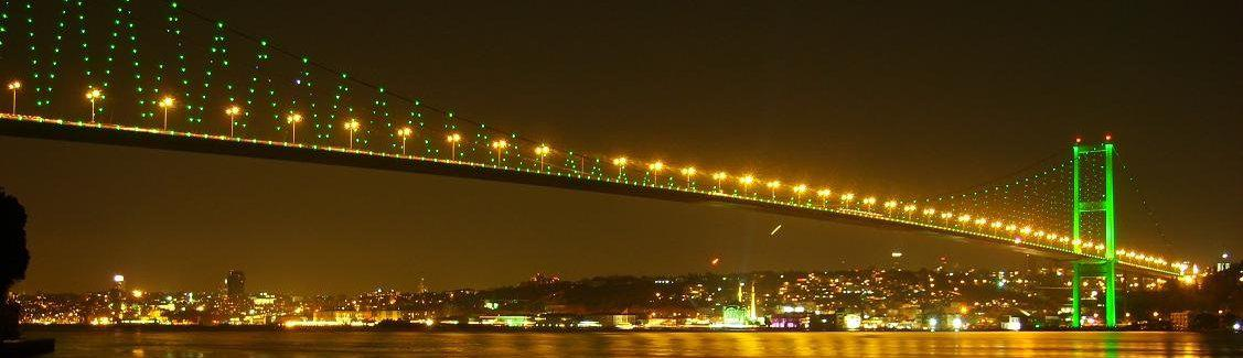 TÜRKĠYE de dıģ cephe aydınlatmalarında Boğaziçi Köprü Aydınlatmasındaki gibi daha verimli LED sistemler kullanılabilse Ortalama enerji tüketimi 72 kwh olup