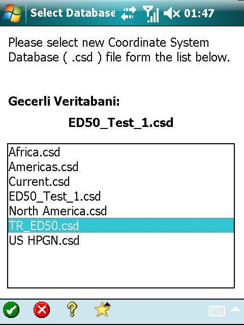 coordinat dosyaları Örnek olarak TR_ED50.