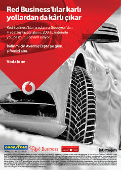 Goodyear dan Vodafone Red Business Abonelerine Özel Kampanya!