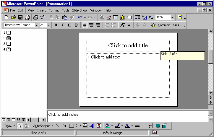 düğmesi tıklanır ya da Insert menüsünden New Slide seçilir. Bir Slayttan Diğerine Geçme Dikey kaydırma çubuğu üzerindeki kaydırma kutusu sürüklendiğinde (Şekil 6) slayt numaraları görüntülenir.