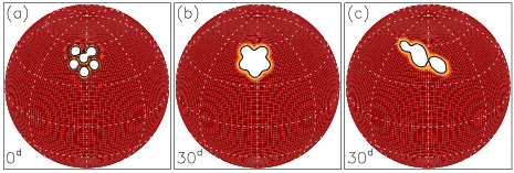 TMB'ler olarak yldz lekeleri Tek parçal leke çok parçal leke Tek parçal leke (ak³sz; η h = 50 km 2 s 1 ) Büyük lekeler toplulu u (ak³sz ve