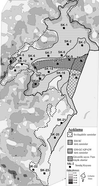 Armutalanı (Muğla-Marmaris) Beldesi Sahasının Yerleşim Amaçlı Arazi Kullanım Haritasının Coğrafi Bilgi Sistemleri (CBS) Destekli Hazırlanması Şekil 3: Çalışma alanının sayısal mühendislik jeolojisi