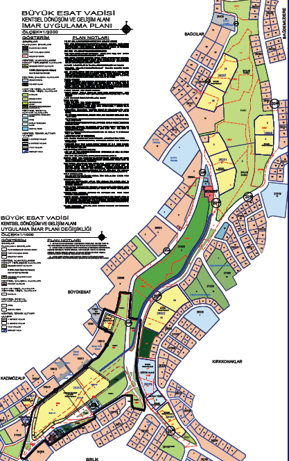 5.3.3.Büyükesat Vadisi Kentsel DönüĢüm ve GeliĢim Alanı Büyükesat Vadisi Kentsel DönüĢüm ve GeliĢim Alanı kapsamında yaklaģık 150.000m² kadastral parsel düzenleme alanına alınmıģtır.