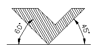 9. Bölüm: Kesit Görünüşler 72 9.4. Kesitlerde Taramalar Kesitlerde, kesilen yüzey üzerine belirli eğimlerde ve şartlarda çizilen sürekli ve kesikli ince çizgilere Tarama Çizgisi denir.