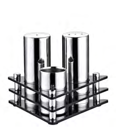 (Parlak) Triple Triangle Salt Shaker Set (Glossy) GRV - 01M - 3 lü Üçgen Tuzluk Tk.