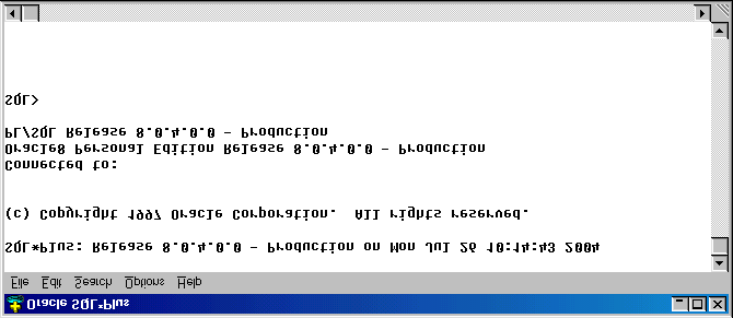 basıldığında SQL çalışma ekranı karşımıza gelir.