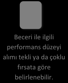 Bazı ölçüt bağımlı ölçü araçlarında, özellikle söyleme düzeyiyle ilgili bildirimler, ondan önce gelen bildirimler için ipucu niteliği taşıdığından, söylemeyle ilgili bildirimler, göstermeyle ilgili