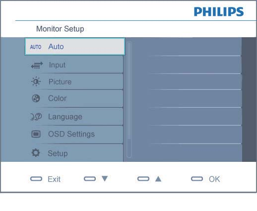 Ekran Menüsü Tanımı Ekran Göstergesi (OSD) nedir? Ekran Menüsü (OSD) tüm Philips monitörlerinde bulunan bir özelliktir.