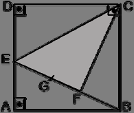 5) D A G E 8) A 0º B H K 50º 00º G x E F B C 0º 40º Şekildeki ABC ikizkenar dik üçgeninde, D ve E bulundukları kenarların orta noktalarıdır. AD = cm olduğuna göre taralı alan kaç cm dir?