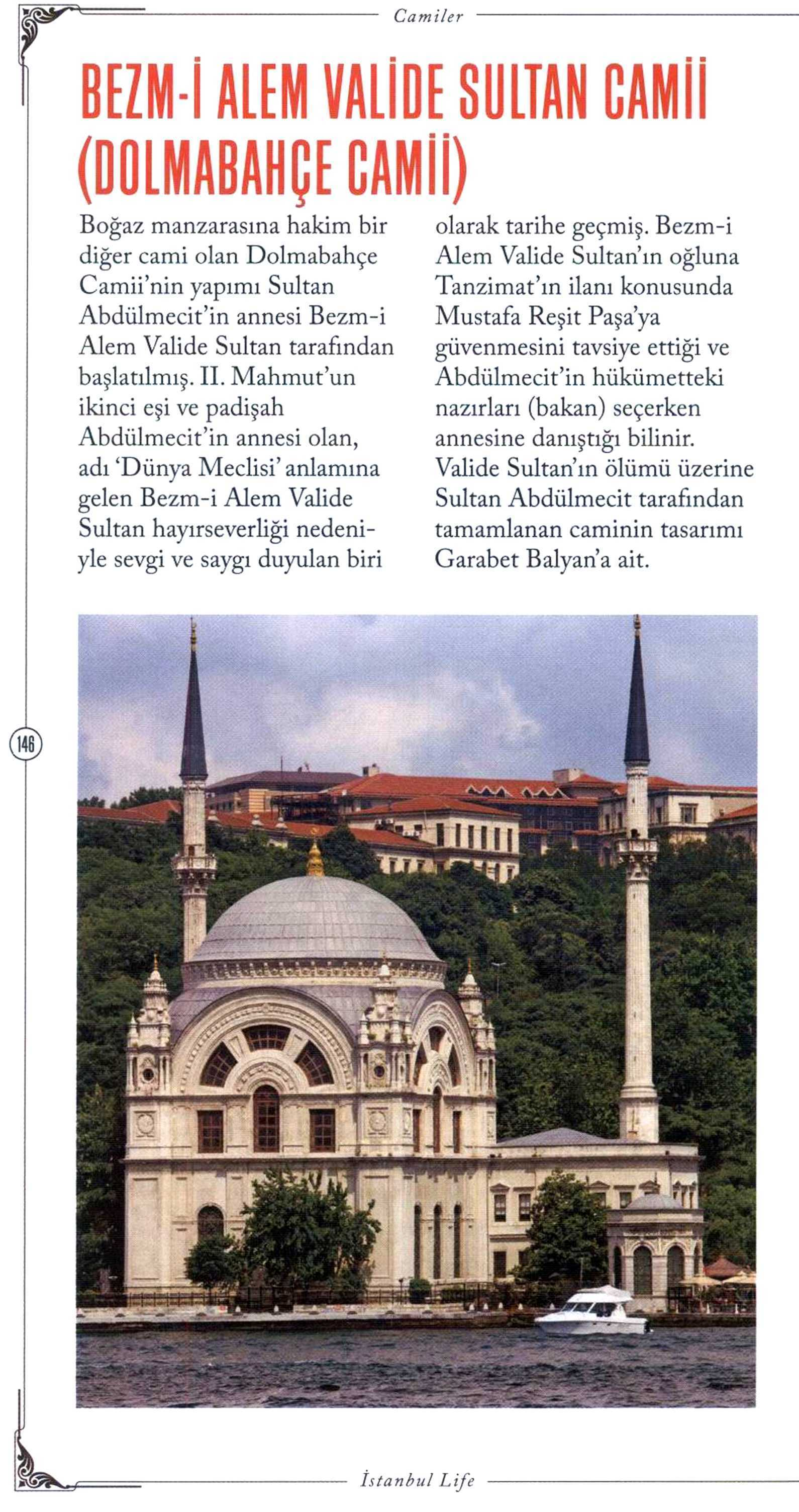 CAMILER Yayın Adı : Istanbul Life Gezi Rehberi Sayfa : 146