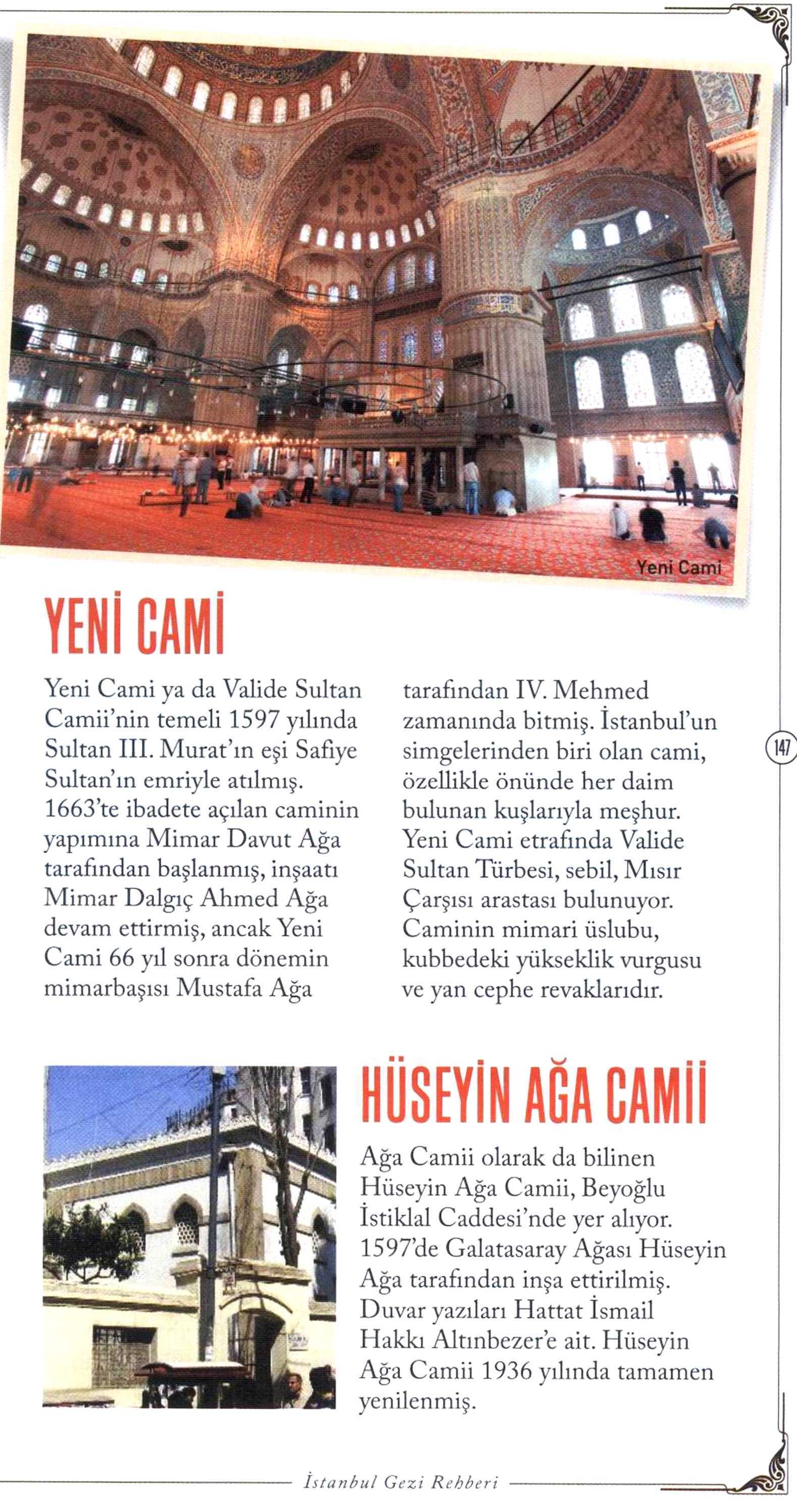 CAMILER Yayın Adı : Istanbul Life Gezi Rehberi Sayfa : 147