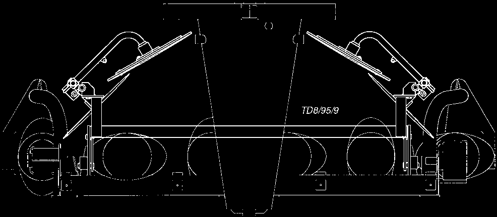 Demetleyici (değişik türler) Demetleme diskleriyle biçme tertibatı 1) (2001 ve önceki modeller) Biçme tertibatına hiçbir hazırlayıcı (Conditioner)