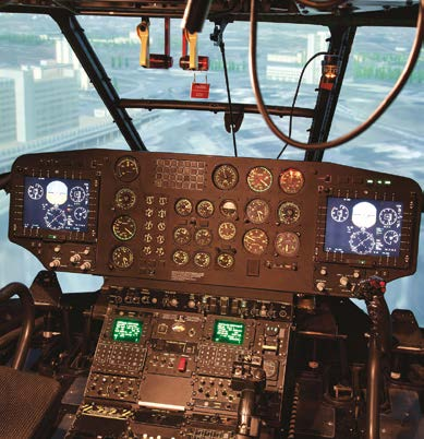 Helikopter Simülatörleri, pilotların tip intibak, emercensi, tazeleme, harbe hazırlık, görev provası ve bakım/test pilot eğitimlerinde kullanılması için yüksek doğrulukta ve sıfır riskli eğitim