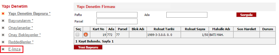 11 8. e-imza e-imza sekmesine tıkladığınızda belediye sitemizin digital imza atabileceğiniz