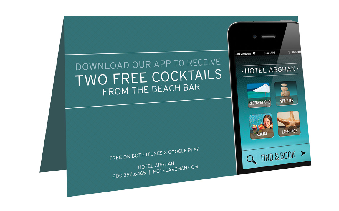PROMOSYON KARTLARI 3 Otel İçinde Pazarlayın Oteldeki her odaya otel içi fırsatını gösteren, uygulamayı