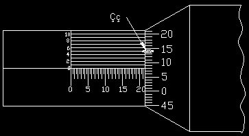 kısımlar ölçülebilmektedir. Bu tip mikrometrelerin okuma sistemleri tambur üzerine yazılmış rakamlarla belirtilir.