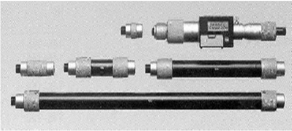 Bu tip saplı iç çap mikrometrelerinin ölçme kapasiteleri 25 mm den başlamak üzere (25 50), (50 75)_ve (225 250)mm arasında değişmektedir.