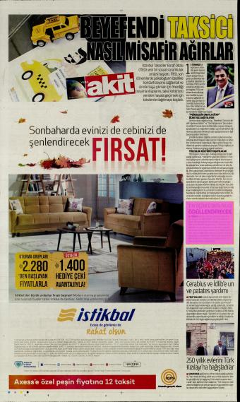 Sayfa : 20 İSTANBUL Tiraj