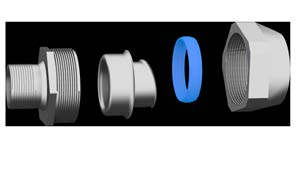 Fixed Internal Adaptor Female Thread Sabit Diş Spiral Boru Rakoru - Boru i Fixed External Adaptor Male Thread Sabit Diş Ağır Hizmet Spiral