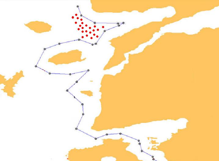Figure 1. Fishing ports in the Northern Aegean Sea (1 Enez, 2 Kaleköy, 3 Kuzulimanı, 4 Kabatepe, 5 Çanakkale, 6 Babakale and 7 Yeniköy) Şekil 2.