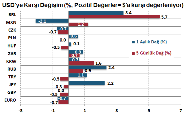 Gelişmekte olan ülke para birimleri ortalaması