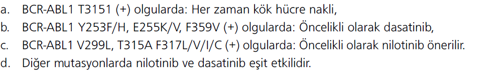 Ne zaman TKI mutasyonu bakalım?