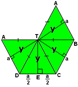 y YA PT h (Cisim Köşegeni veya Kare dik piramidin yüksekliği) TR y (Yan yüz Yüksekliği y veya k ile gösterilir.) 6)Yüzey Alanı, taban alanı ile yanal alanının toplamına eşittir.