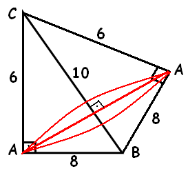a)144 b)16 c)19 d)88 E-) Bir ikizkenar üçgen tepe noktasından indirilen bir dikme etrafında 60 derece döndürülürse dik koni oluşur. r 8 6 1 1r48 r4 KKYA(r+r1).l(8+4).6617π KKYA7.