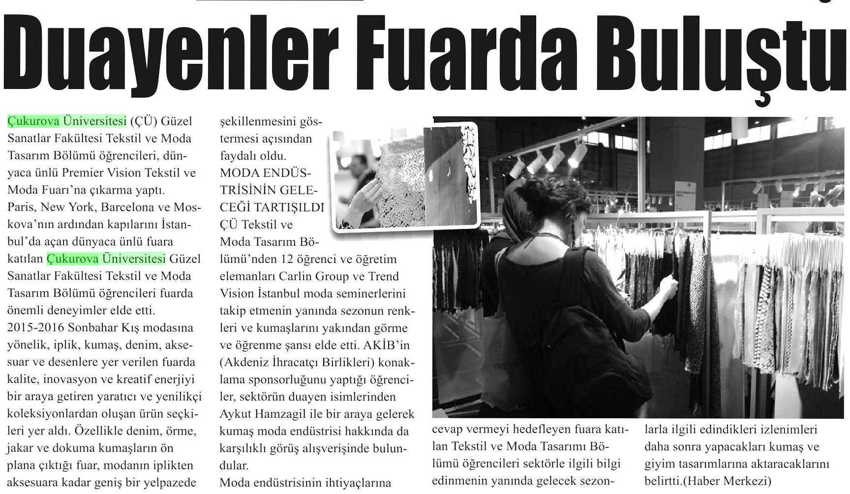 DUAYENLER FUARDA BULUSTU Yayın Adı : Medya