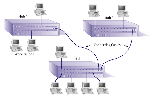 veya fiber optik kablo ile birbirine bağlanabilir.