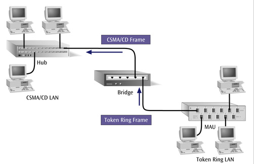 İki farklı ağ ve köprü Halka topolojide köprü YÖNLENDİRİCİ (ROUTER) Ağlar arası (LAN-LAN, LAN-WAN, WAN- WAN) haberleşmenin yapılabilmesi için ara bağlantıyı sağlar.