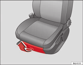 Ön koltukların altındaki saklama bölmesi* Şek. 82 Ön göğüste yön bulma sistemi için montaj braketi. Açmak için Şek.