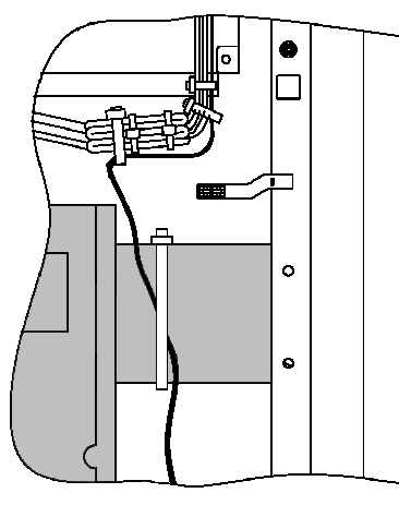 5 Aşağıdaki şekle bakın ve toprak kablosunu anahtar kutusuna M4x vida ile tespit edin. Vidalama konumu için B detayına bakın. 8 Anahtar kutusunun servis panelini bağlayın.
