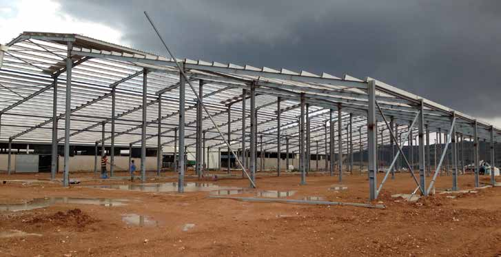 AYMES SÜT AHIR YAPILARI Çelik imalat projeleri 2015