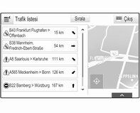 204 Bilgi ve Eğlence Sistemi Telefon aramaları esnasında sesli uyarılar Etkileşim seçim çubuğunda MENÜ öğesini seçin ve ardından ilgili alt menüyü görüntülemek için Navigasyon ses öncelikleri öğesini