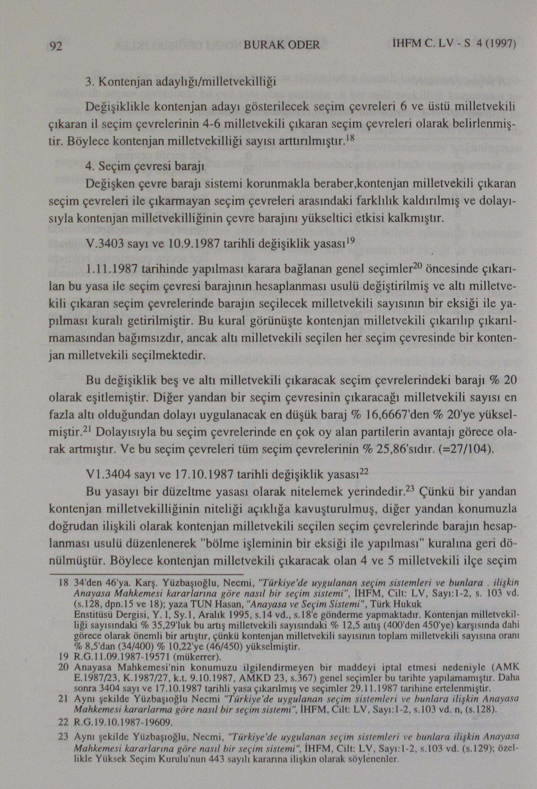 92 BURAK ODER IHFMC. LV-S 4(1997) 3.