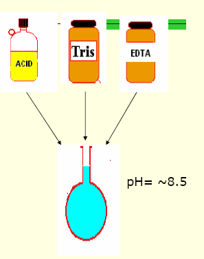 Tamponlar - Elektrik akımını taşımak - Elektroforezin yürütüldüğu ph yı belirlemek - Yürütülen molekülun elektriksel yükünü belirlemek Tamponun iyonik gücü ise ; - İyonik bulutun kalınlaşması