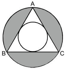 0 LYS MATEMATİK GEOMETRİ SORU VE ÇÖZÜMLERİ. Aşağıda, ABC eşkenar üçgeni ve bu üçgenin iç teğet çemberi ile çevrel çemberi verilmiştir. 6.