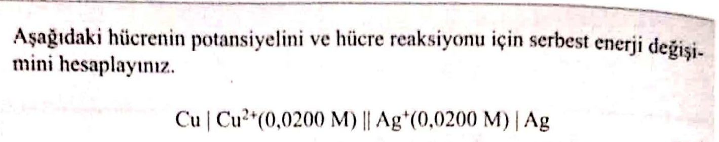 Elektrokimyasal Hücre