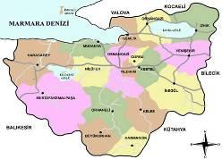 3.2 Özel Veriler - Gayrimenkulün Bulunduğu Bölgenin Analizi 3.2.1 Bursa İli Bursa, Marmara Bölgesi'nin Güney Marmara bölümünde yer almaktadır. Türkiye nin 4. büyük kentidir.