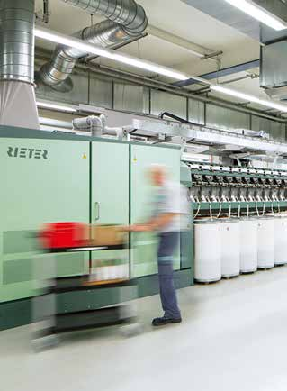 Rieter. Tekstil Teknoloji Servisleri Balyadan ipliğe tüm testleriniz için komple elyaf ve iplik hazırlık makinaları.